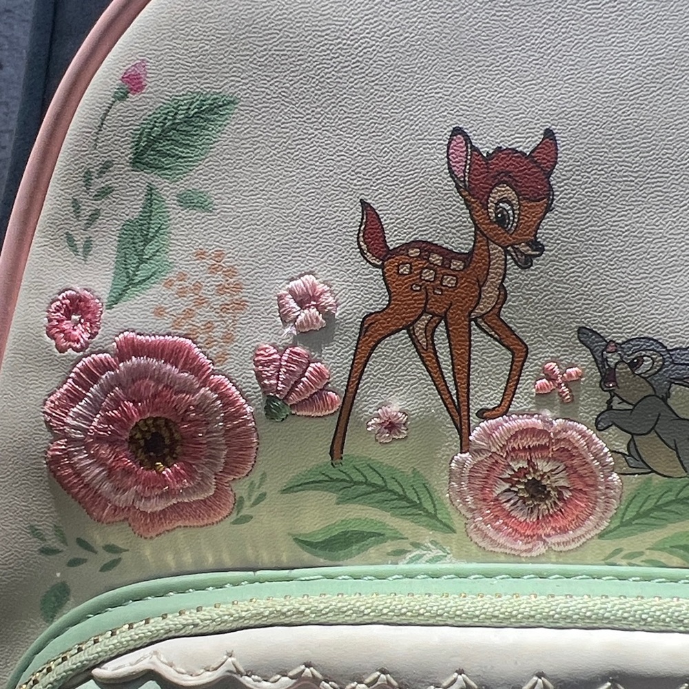 Loungefly Disney Bambi Backpack - Mint Green and Pink - Picture 6 of 14